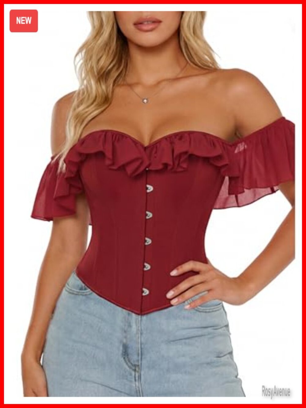 Renaissance Corset Top Sweetheart Neck Lace-Up Boned Bustier
